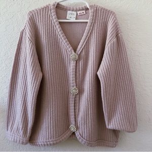 Girls Zara sweater/cardigan with rhinestone buttons
